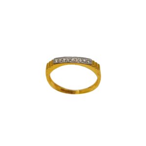 22K Gold Modern CZ Diamond Ladies Ring MGA - LRG1316