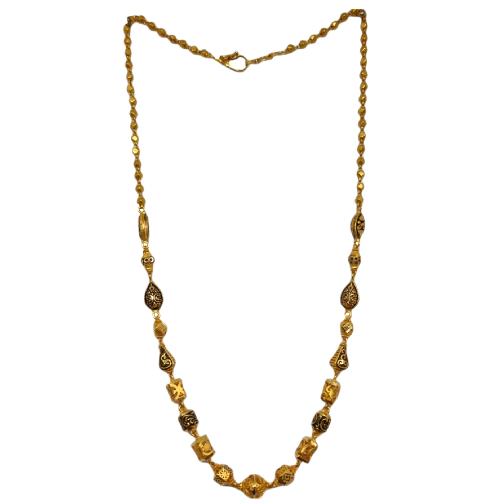 22K Gold Antique Oxidised Modern Mala MGA - MLG0008