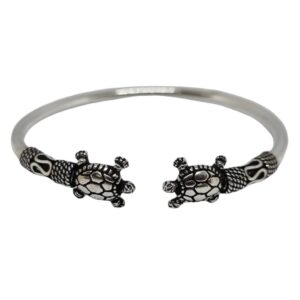 925 Sterling Silver Tortoise Oxidised Fancy Bracelet MGA - BRS1982