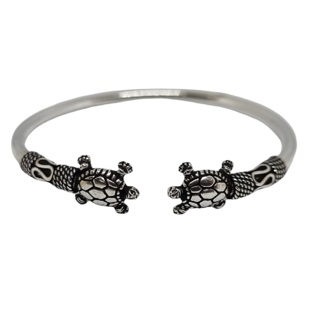 925 Sterling Silver Tortoise Oxidised Fancy Bracelet MGA - BRS1982