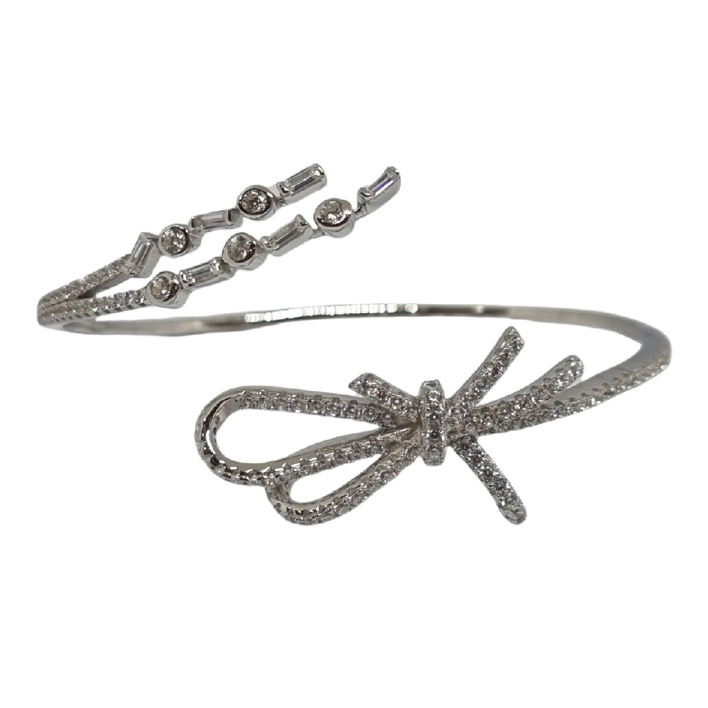 925 Sterling Silver Diamond Designer Bracelet MGA - BRS1983