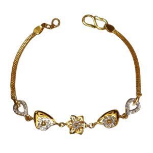 22K Gold Flower Shape Designer Bracelet MGA - BRG0061