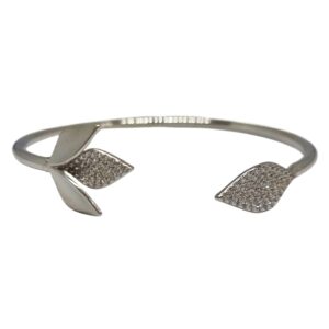 925 Sterling Silver Matte Finish Modern Bracelet MGA - BRS1966