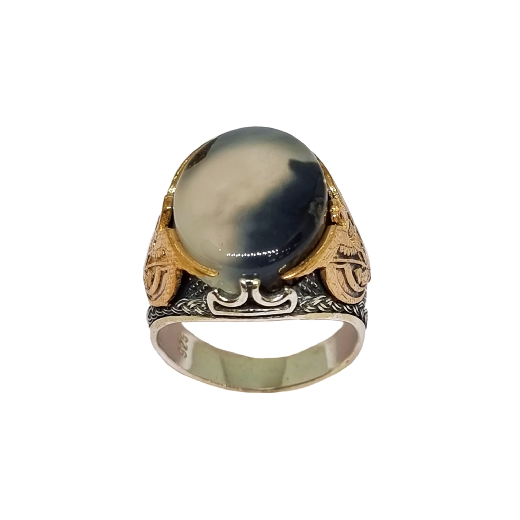 925 Sterling Silver Designer Gents Ring MGA - GRS2509