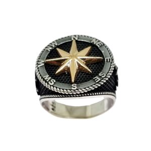 925 Sterling Silver Oxidised Gents Ring MGA - GRS2516