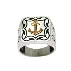925 Sterling Silver Fancy Gents Ring MGA - GRS2504