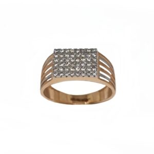 18K Rose Gold CZ Diamond Ring MGA - GRG0259