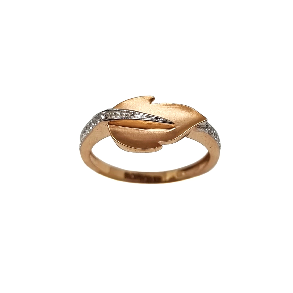 18K Rose Gold Matte Finish Modern Ring MGA - LRG1196