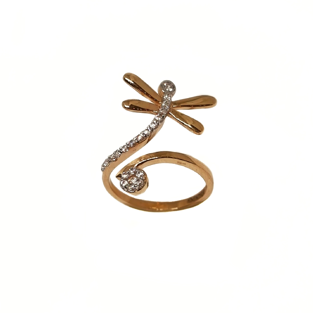 18K Rose Gold Honey Bee Designer Ring MGA - LRG1195