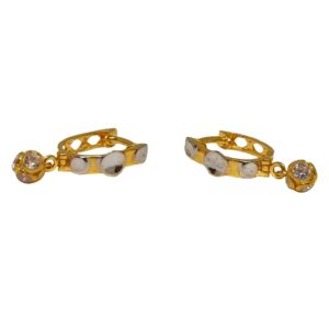 18K Plain Gold Designer Earrings MGA - BLG0614