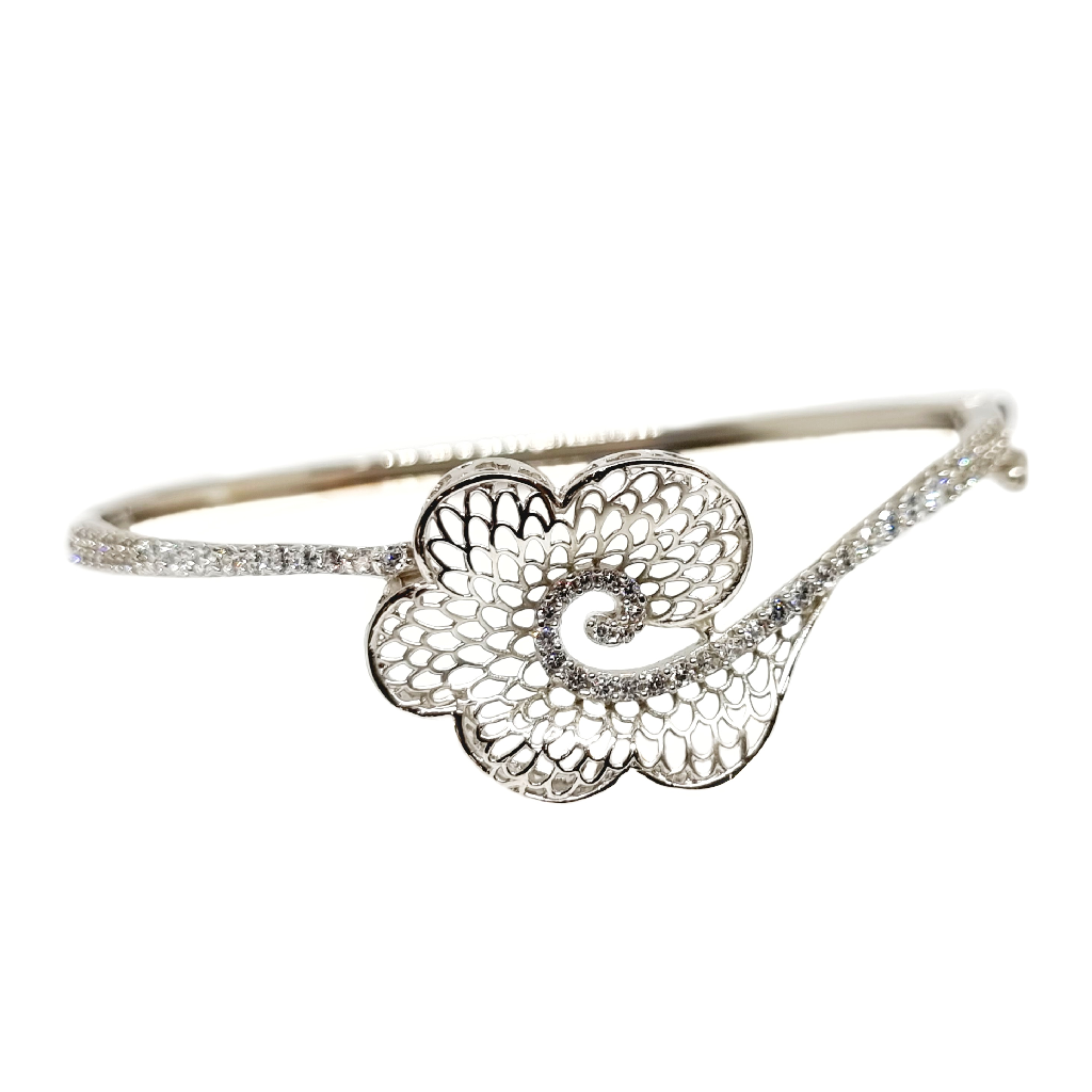 925 Sterling Silver Matte Finish Designer Bracelet MGA - BRS1927