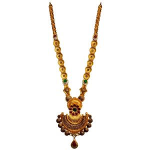 22k gold designer necklace set mga - gls0103