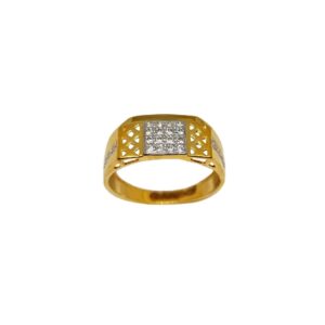 22K Gold Fancy Gents Ring MGA - GRG0240