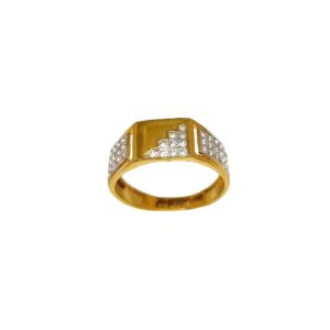 22K Gold Matte finish Designer Ring MGA - GRG0239