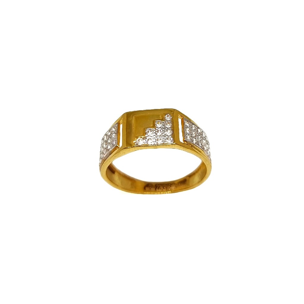 22K Gold Matte finish Designer Ring MGA - GRG0239