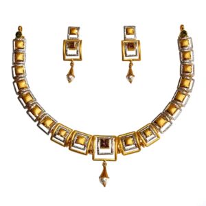22K Gold Designer Necklace Set MGA - GN0096