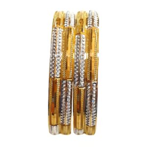 22K Gold Designer Roudium Bangles MGA - GB0004