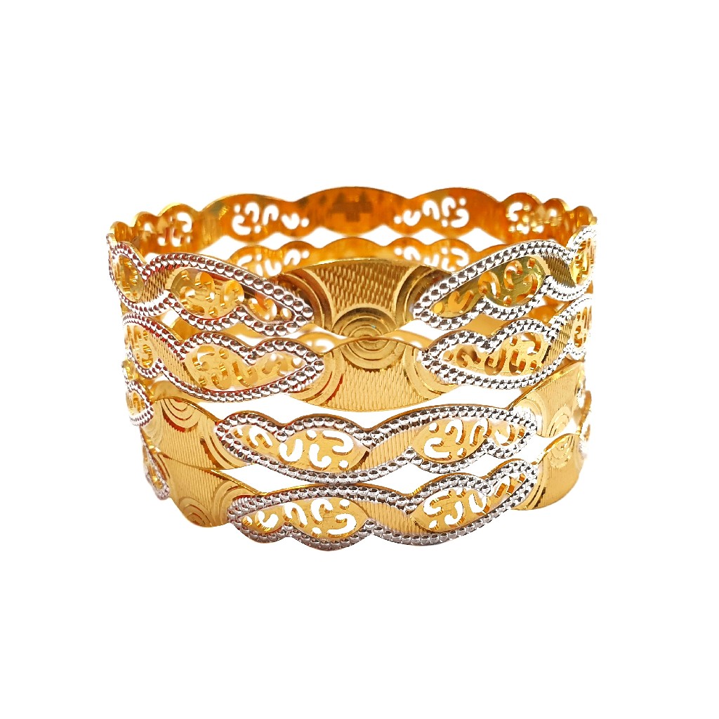 22K Gold Modern Bangles MGA - GB0002
