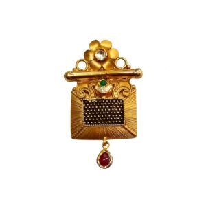 22K Gold Antique Designer Mangalsutra Pendant MGA - MGP0022