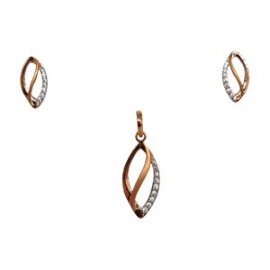 18K Rose Gold Fancy Pendant Set MGA - PTG0156