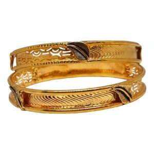 1 Gram Gold Forming Fancy Kadali Bangles MGA - KDE0025