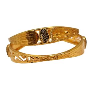 1 Gram Gold Forming Flower Shaped Designer Kadali MGA - KDE0026