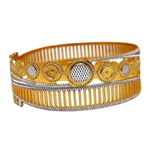 One Gram Gold Forming Round Shaped Designer Bangles MGA - BGE0495