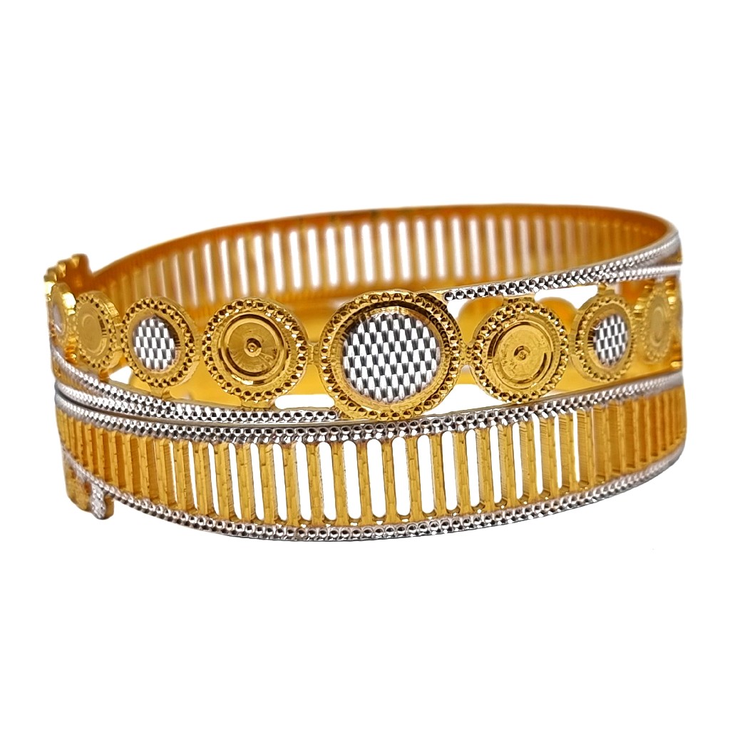 One Gram Gold Forming Round Shaped Designer Bangles MGA - BGE0495