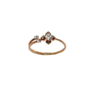 18K Rose Gold Square Shaped Designer Ring MGA - LRG1153