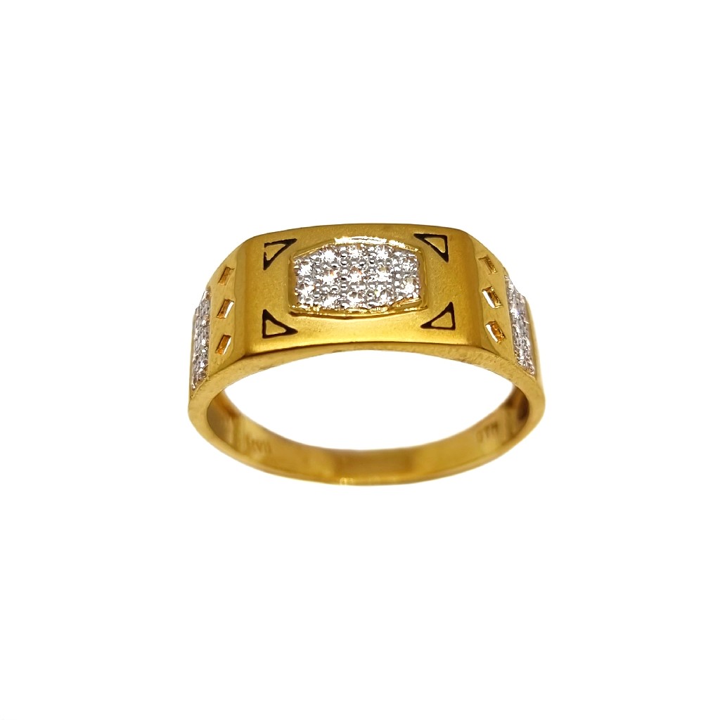 22K Gold Fancy Gents Ring MGA - GRG0224