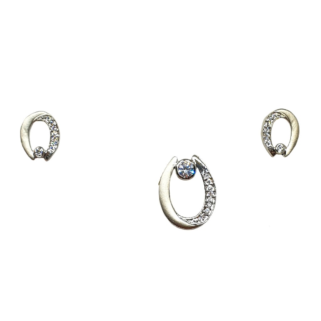 925 Sterling Silver Modern Pendant Set MGA - PTS0118