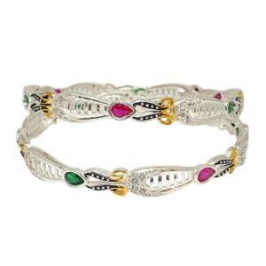925 Sterling Silver Designer Kadli Bangles MGA - KDS2494