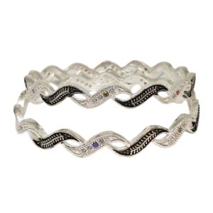 925 Sterling Silver Designer Kadli Bangles MGA - KDS2547