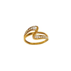 22K Gold CZ Diamond Fancy Ring MGA - LRG1122