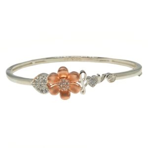 925 Sterling Silver Flower Shaped Love Bracelet MGA - BRS1811