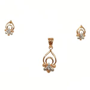 18K Rose Gold Designer Pendant Set MGA - PTG0143