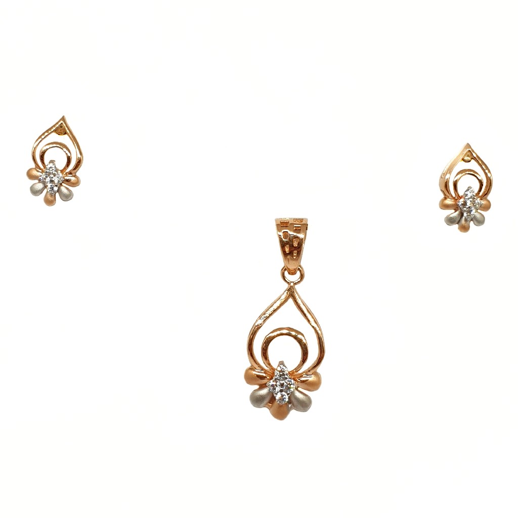 18K Rose Gold Designer Pendant Set MGA - PTG0143