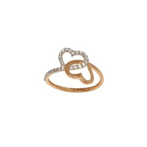 18K Rose Gold Heart Shaped Fancy Ring MGA - LRG1110