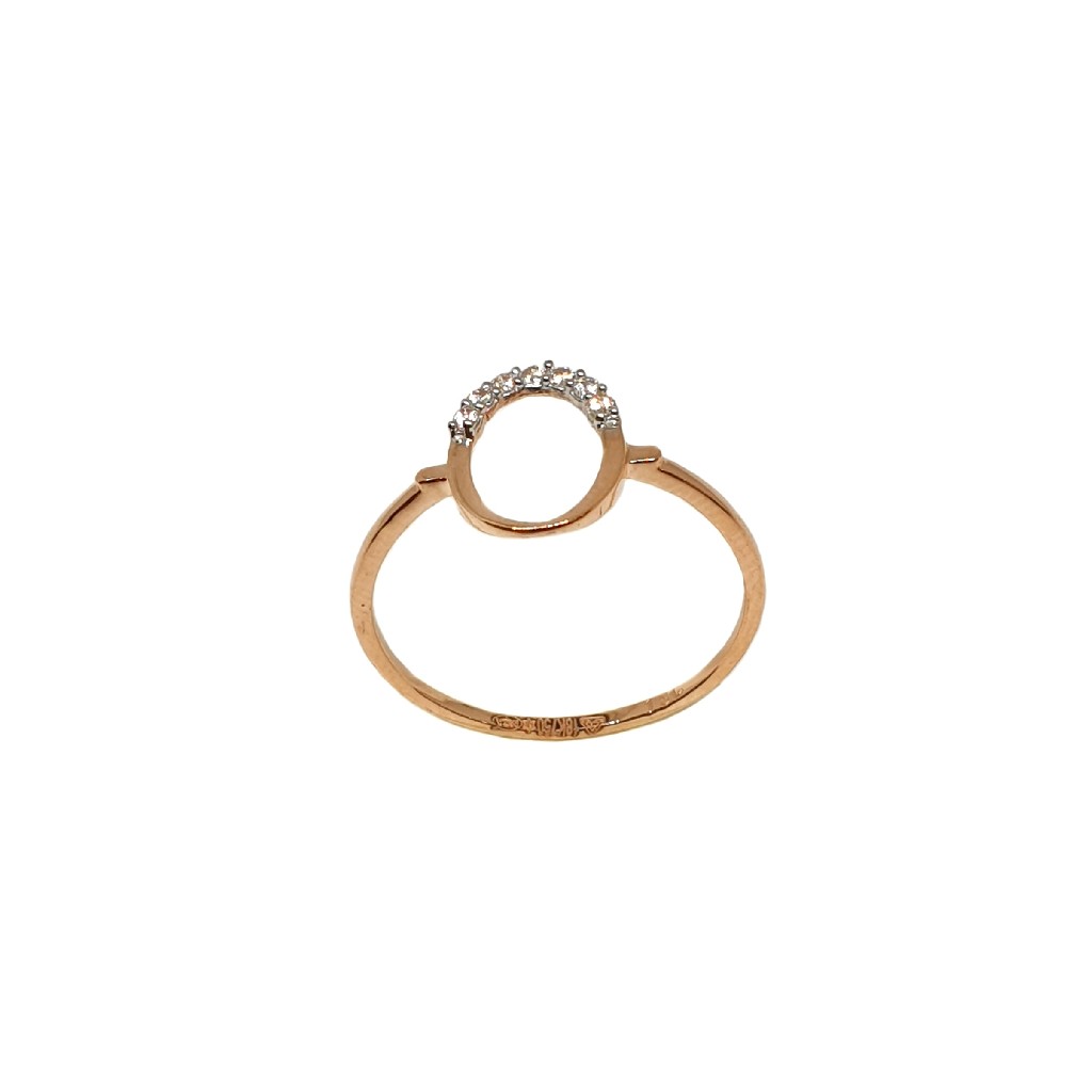 18K Rose Gold Oval Shaped Designer Ring MGA - LRG1105