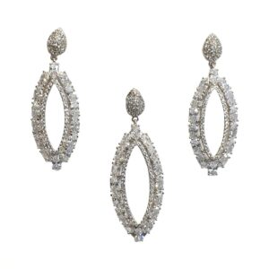 925 Sterling Silver Modern Pendant Set MGA - PTS0111