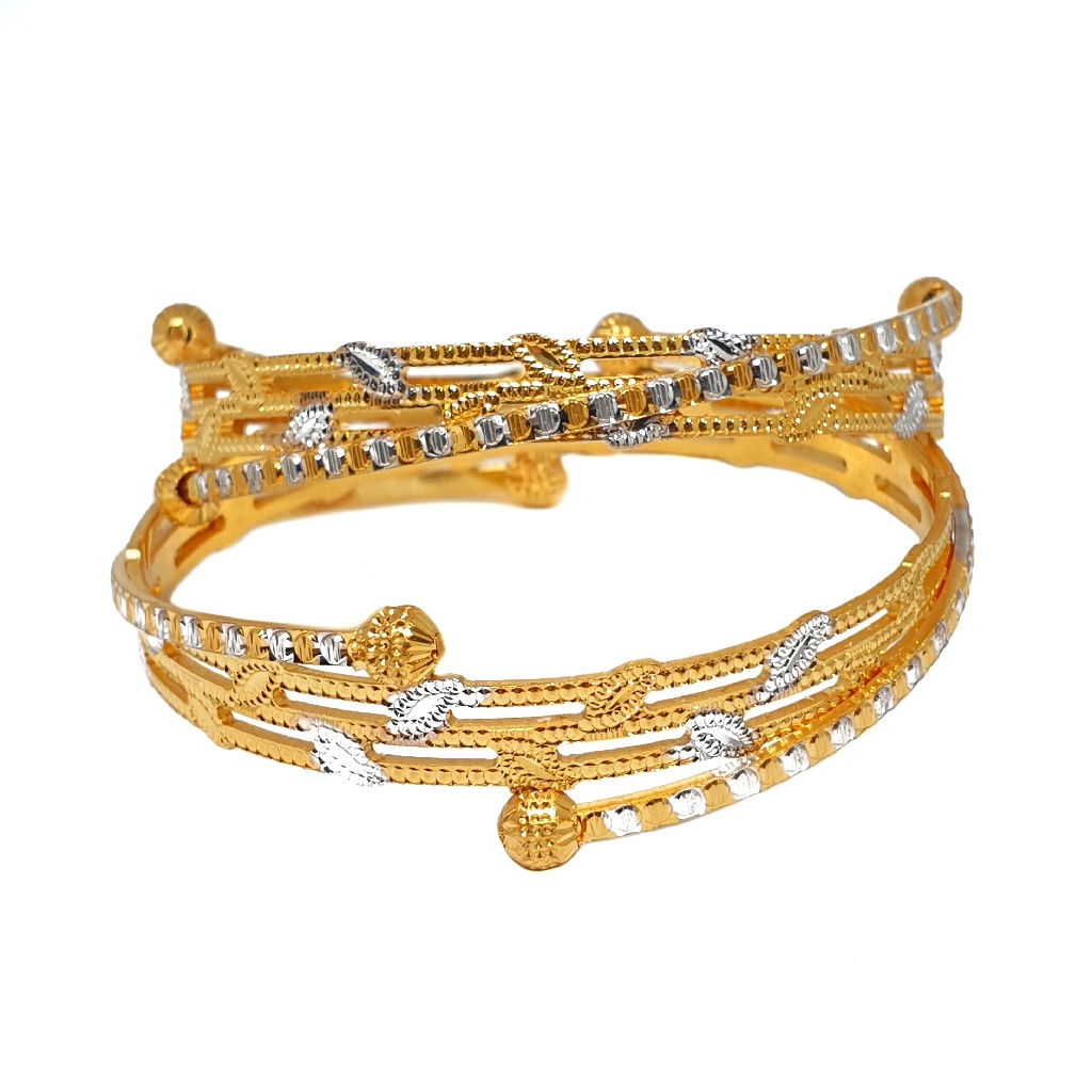 One Gram Gold Forming Modern Bangles MGA - BGE0461