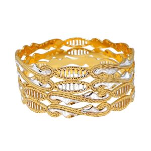 One Gram Gold Forming Designer Bangles MGA - BGE0470