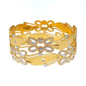 1 Gram Gold Forming Designer Bangles MGA - BGE0472
