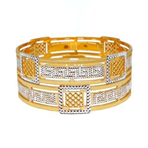 1 Gram Gold Forming Designer Bangles MGA - BGE0467