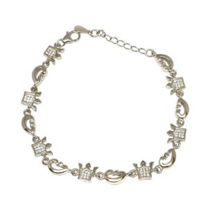 925 Sterling Silver Queen Bracelet MGA - BRS1762