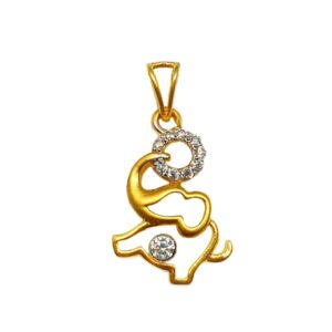 22K Gold Elephant Pendant MGA - PDG1187
