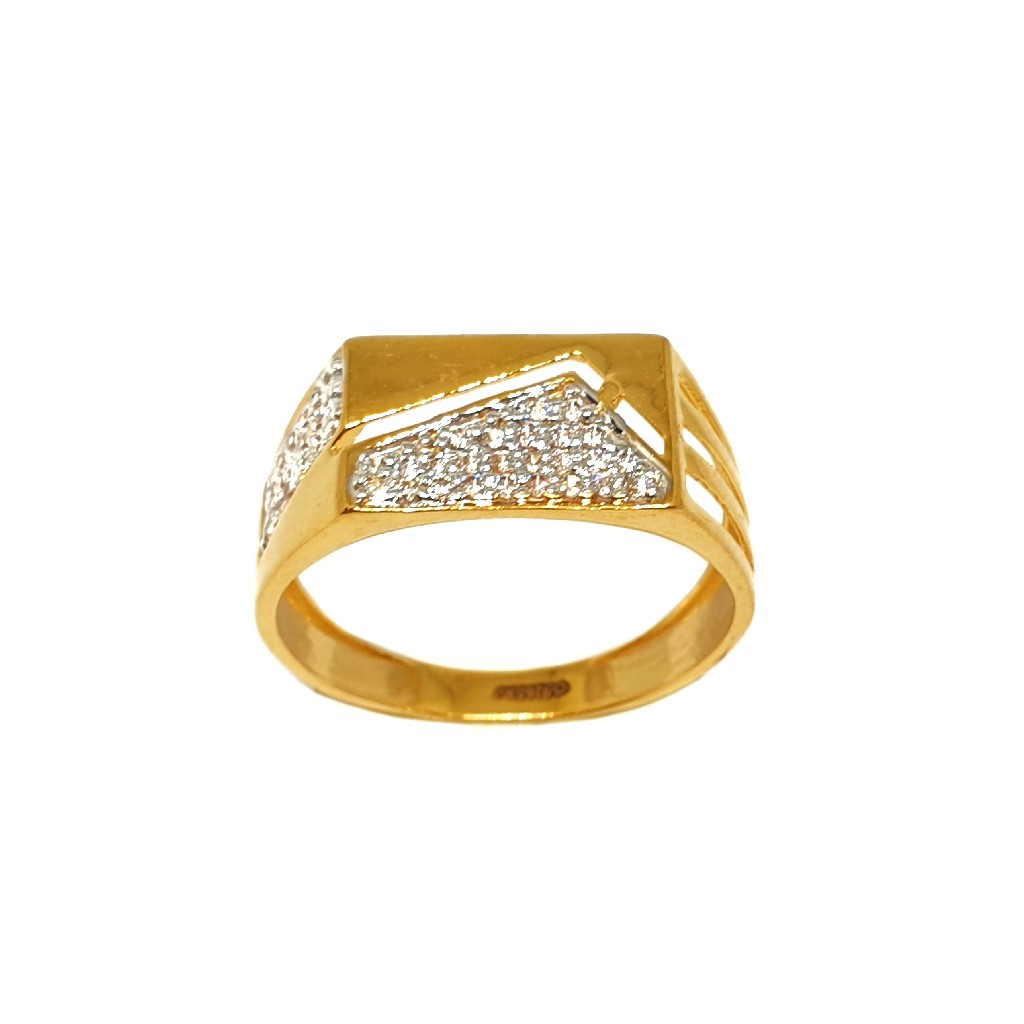 22K Gold Fancy Gents Ring MGA - GRG0210