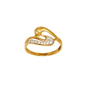 22K Gold Fancy Matte Finish Ring MGA - LRG1094