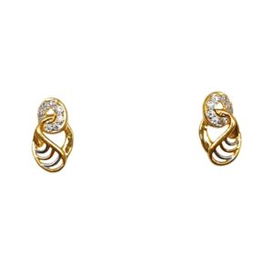 22K Gold Modern Earrings MGA - BTG0460