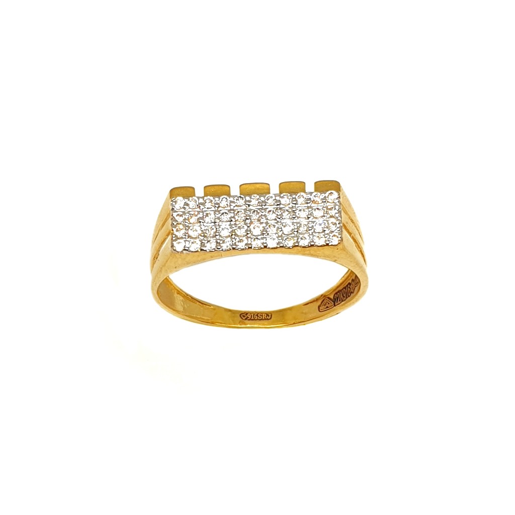 22K Gold Lining Diamond Ring MGA - GRG0200